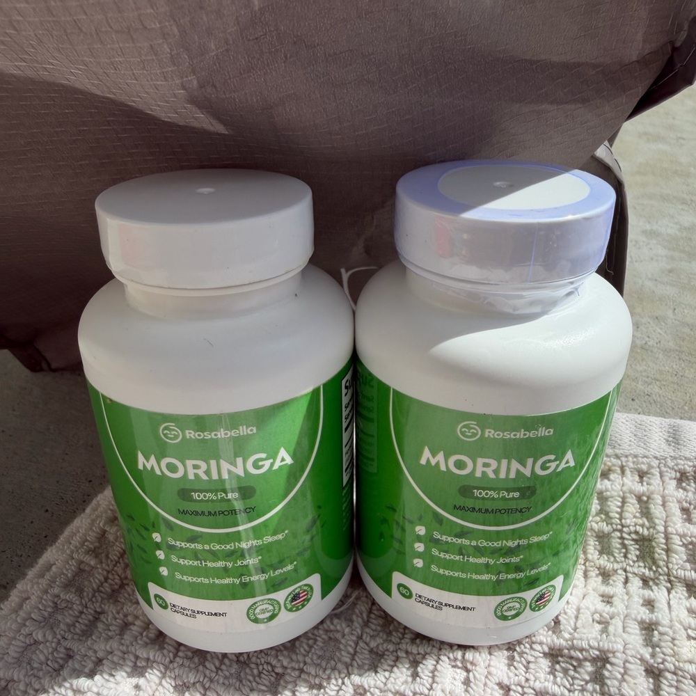 Rosabella Moringa 100% Pure Supplement New expire 2027 set of 2